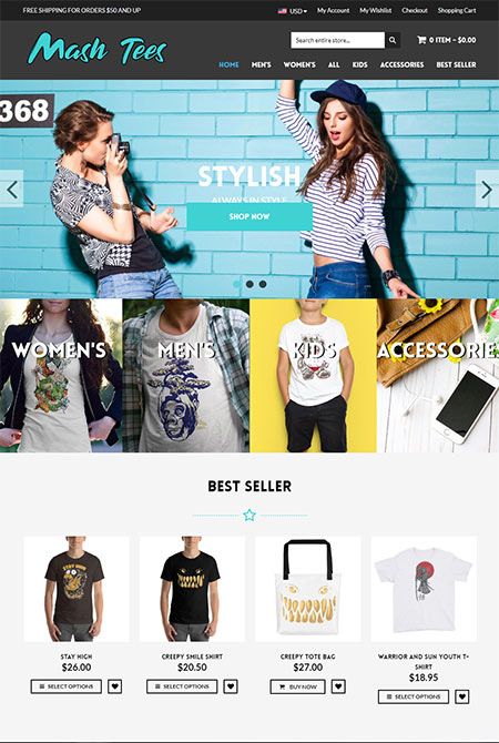 mash tees